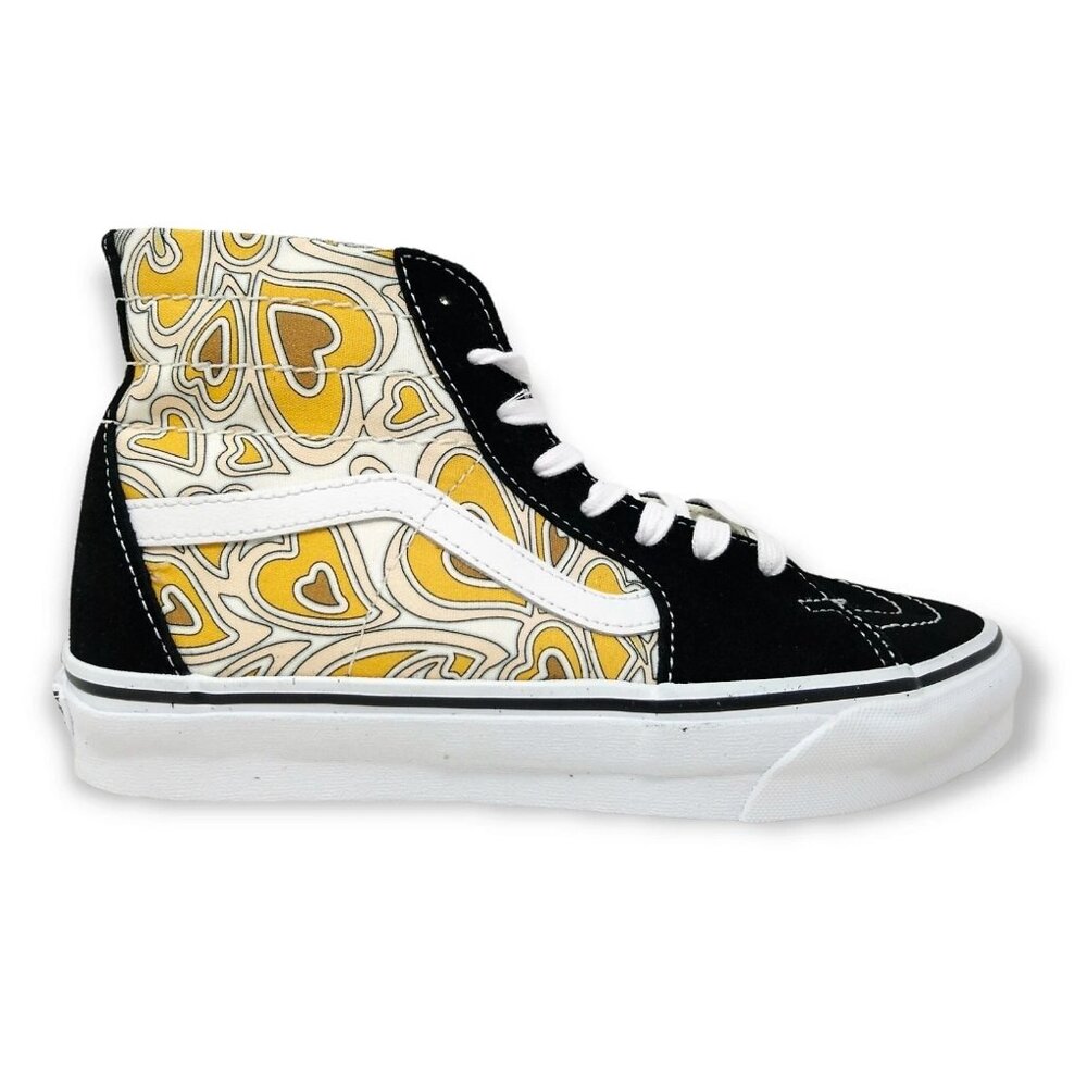 VANS SK8-HI Top Tapered Trippy Hearts Shoes sz 8 Women's Sneakers